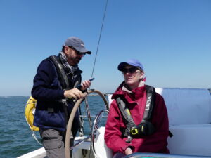 David Muldoon checking Navigation - Navionics App